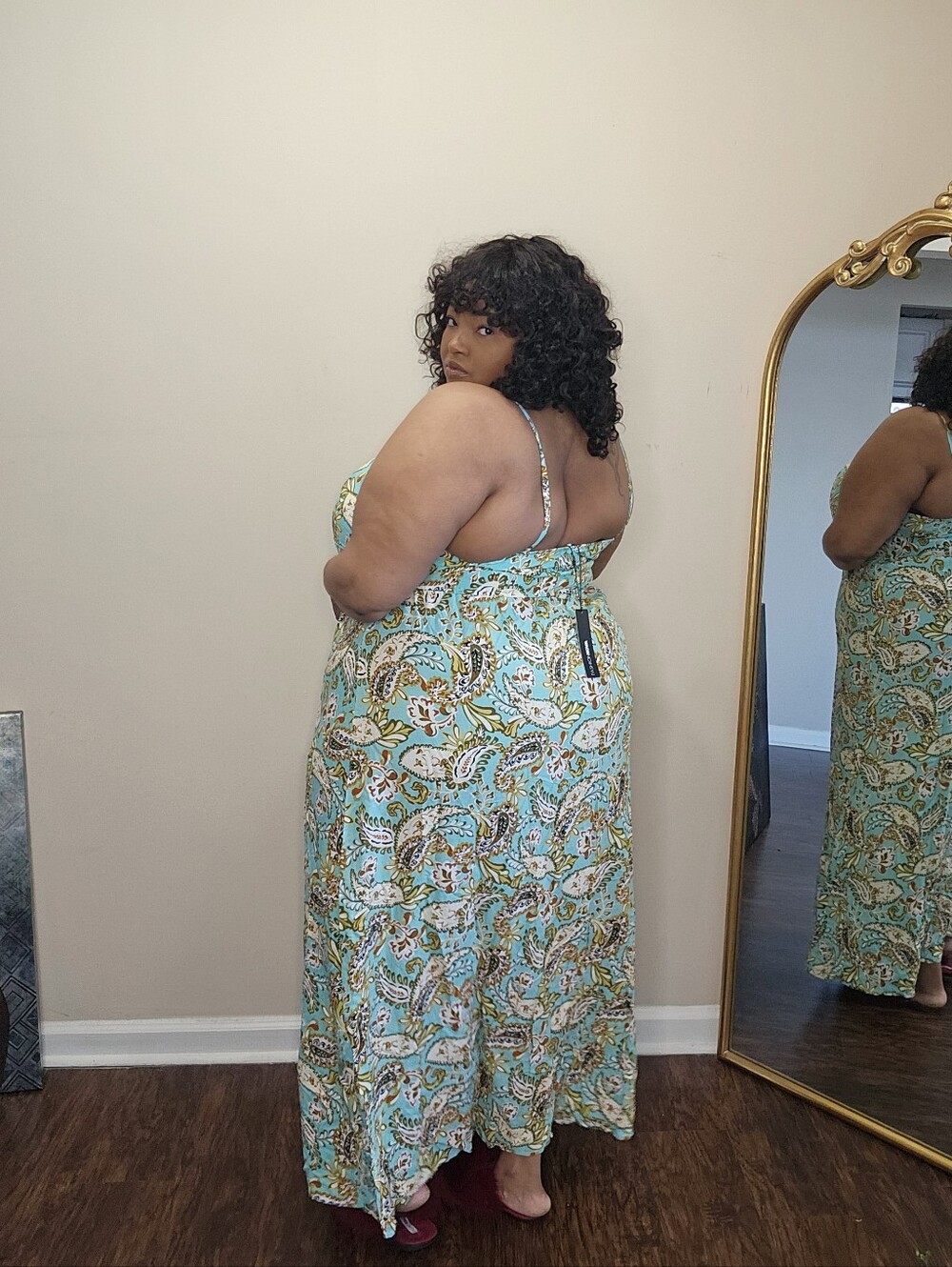 Paisley Print Maxi Dress - Picture 8 of 9